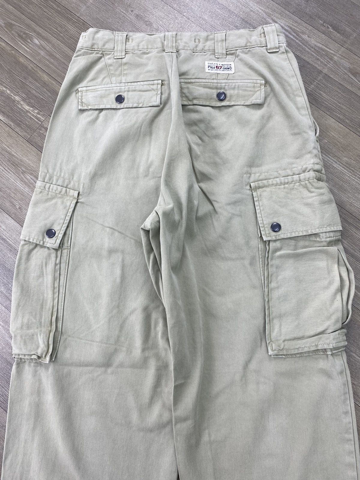 Polo Ralph Lauren Vintage Polo Ralph Lauren Baggy Military 3D Cargo Pants Size US 27 - 16 Thumbnail