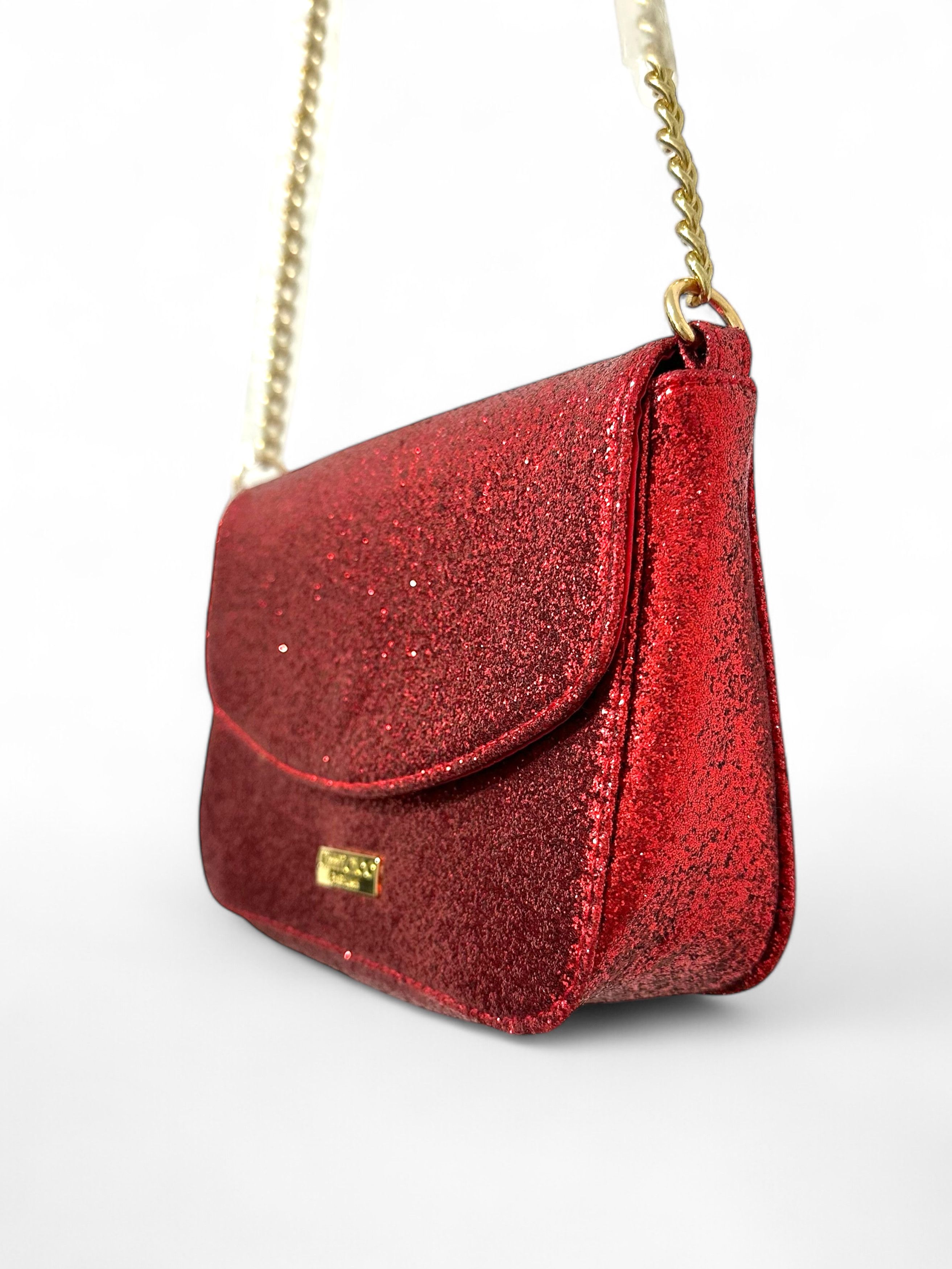 Jimmy Choo Jimmy Choo Glitter Red Clutch Bag Size ONE SIZE - 10 Thumbnail