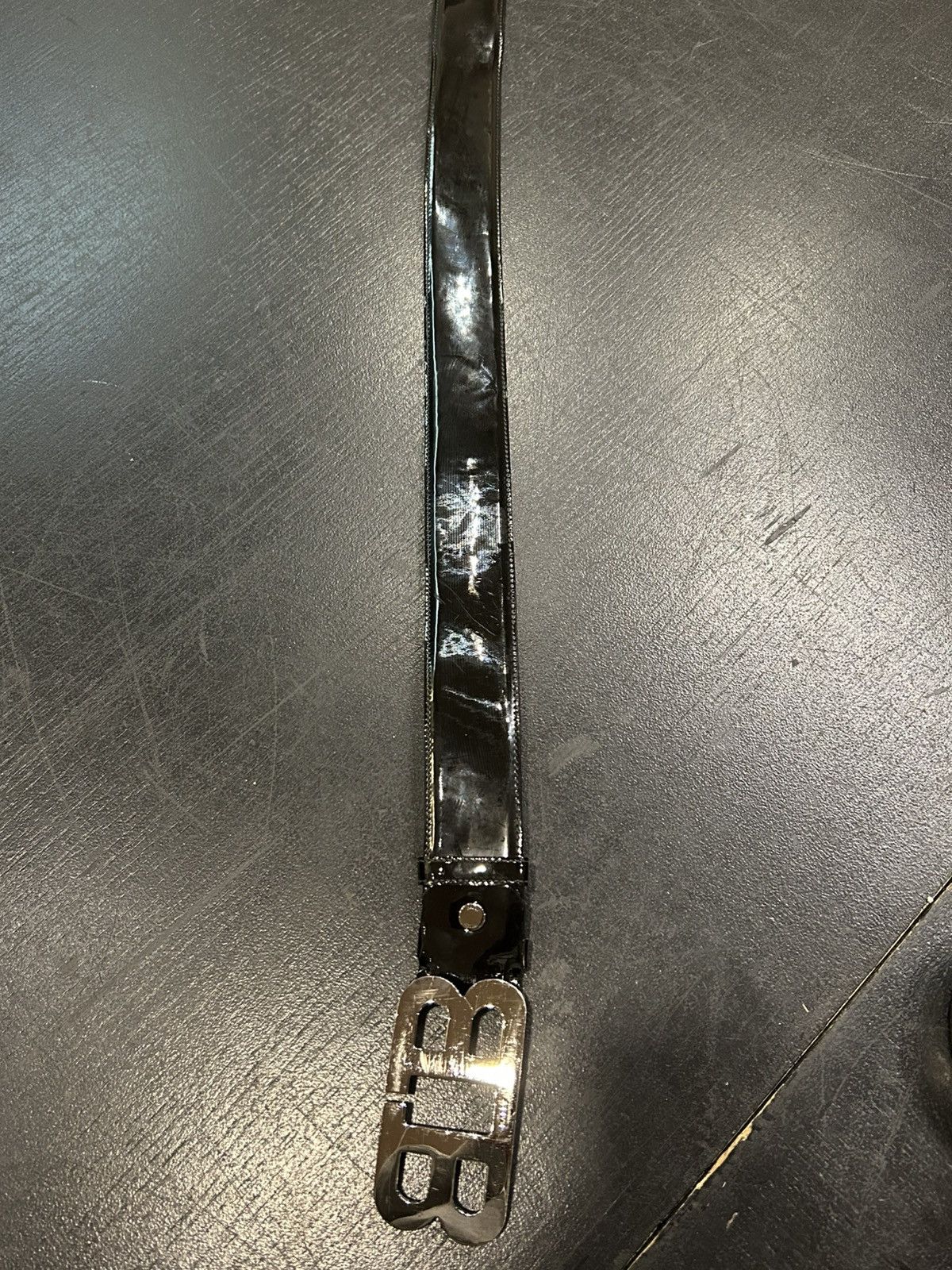 Bally Bally BB Belt Patent Leather - Black Size 44 - 3 Thumbnail