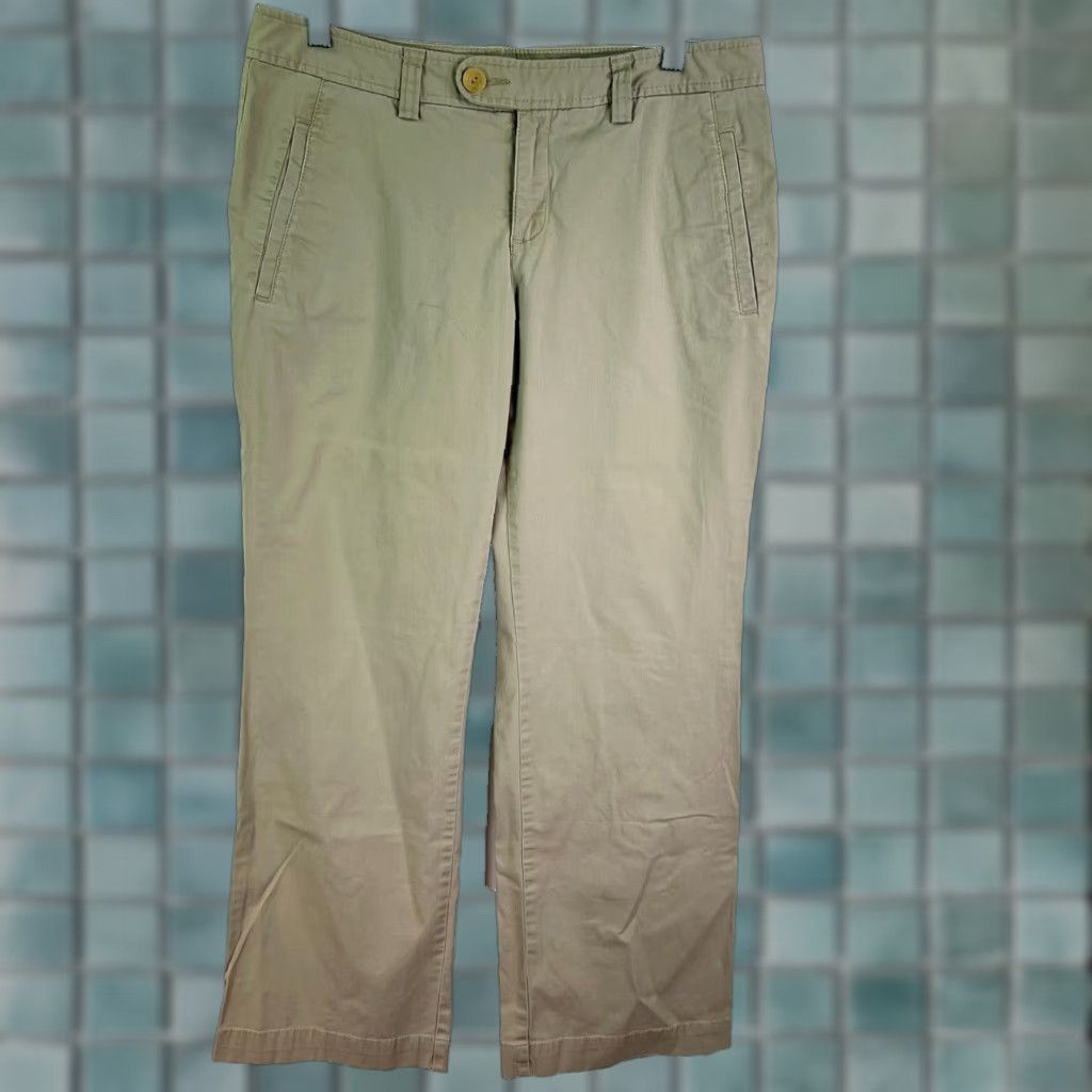 Eddie Bauer VINTAGE Eddie Bauer Chino Pants Womens SZ 10 Beige 32x30 Twill Stretch Flared 90s Womens Size 34" / US 12 / IT 48 - 1 Thumbnail