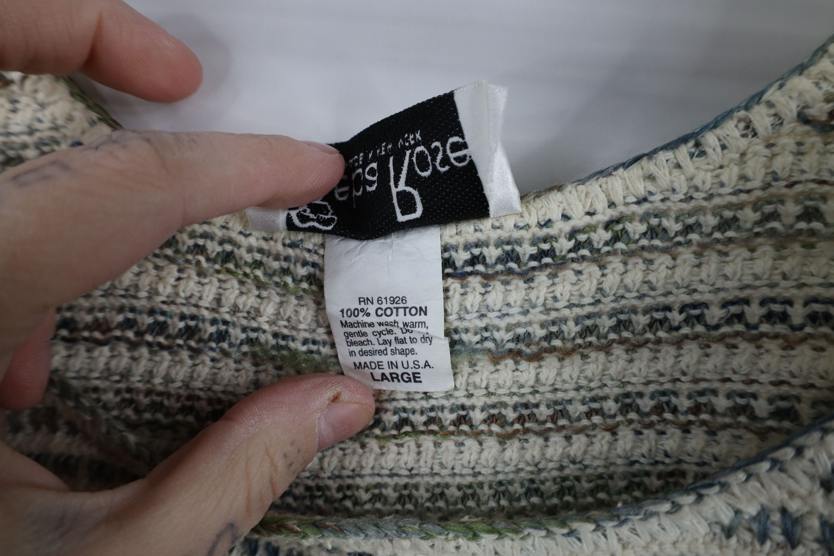 Vintage Vintage 90s Streetwear Tone Striped Knit Tank Top Vest USA Size L / US 10 / IT 46 - 8 Thumbnail