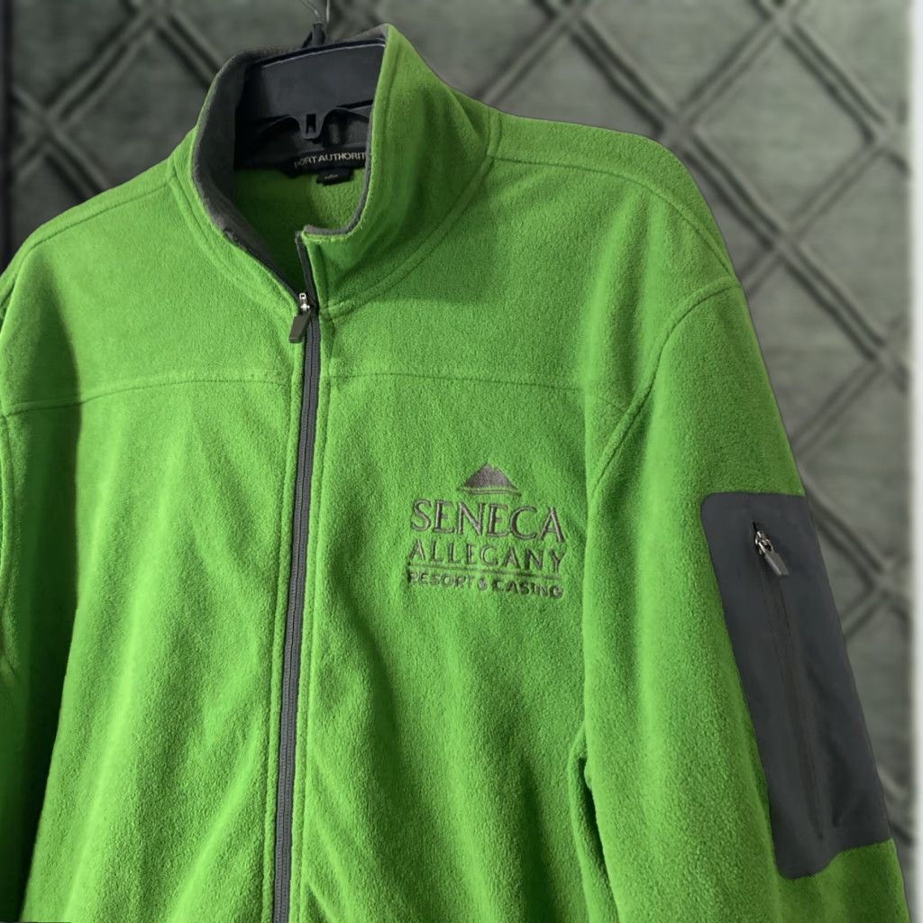 Port Authority Seneca Alleghany Resort & Casino Full Zip Fleece Jacket Mens Large Poker Gamin Size US L / EU 52-54 / 3 - 1 Thumbnail