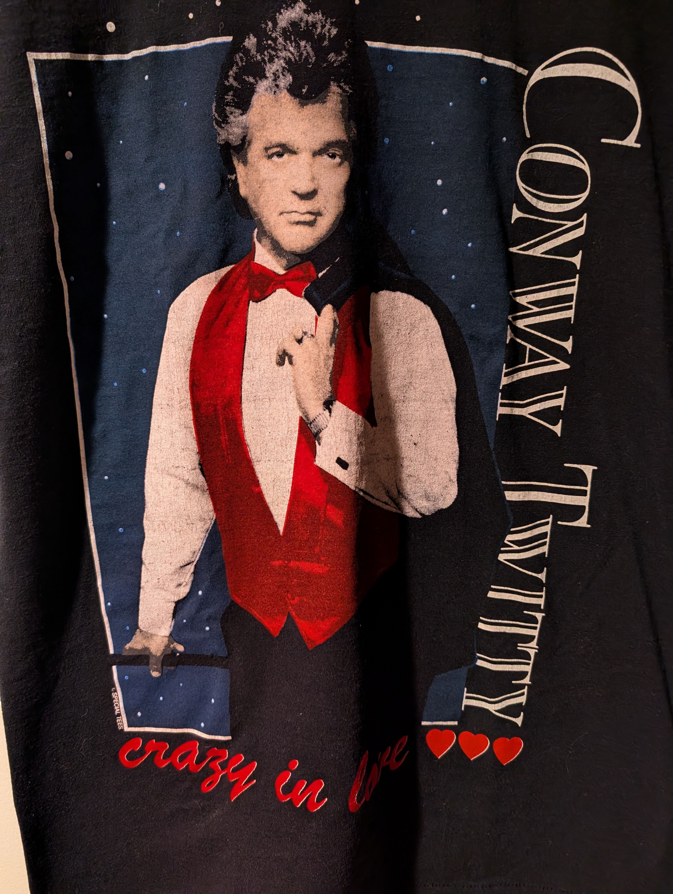 Band Tees Conway Twitty Graphic Tee Single Stitch Short Sleeve Crazy Size US L / EU 52-54 / 3 - 2 Thumbnail