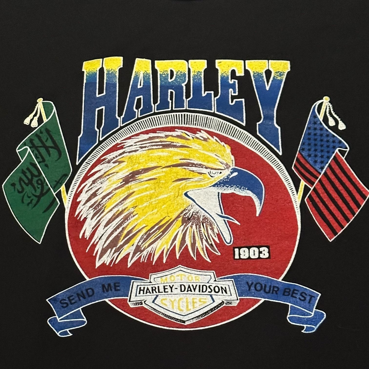 Harley Davidson Harley Saudi Arabia single stitch Size US XL / EU 56 / 4 - 2 Thumbnail