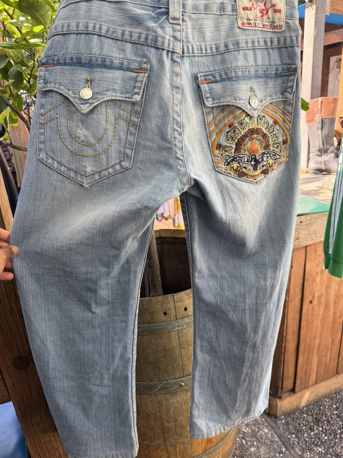 True Religion True Religion Jeans with crazy backpocket design Size US 34 / EU 50 - 1 Thumbnail