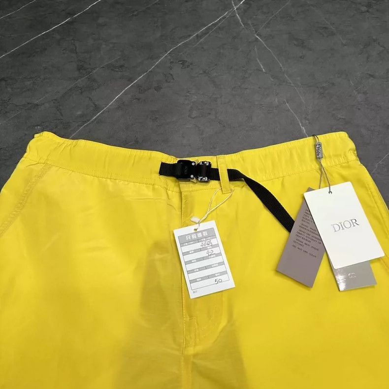 Dior DIOR Yellow Loose Fit Drawstring Shorts for Men-2506 Size US 7 / EU 40 - 5 Thumbnail