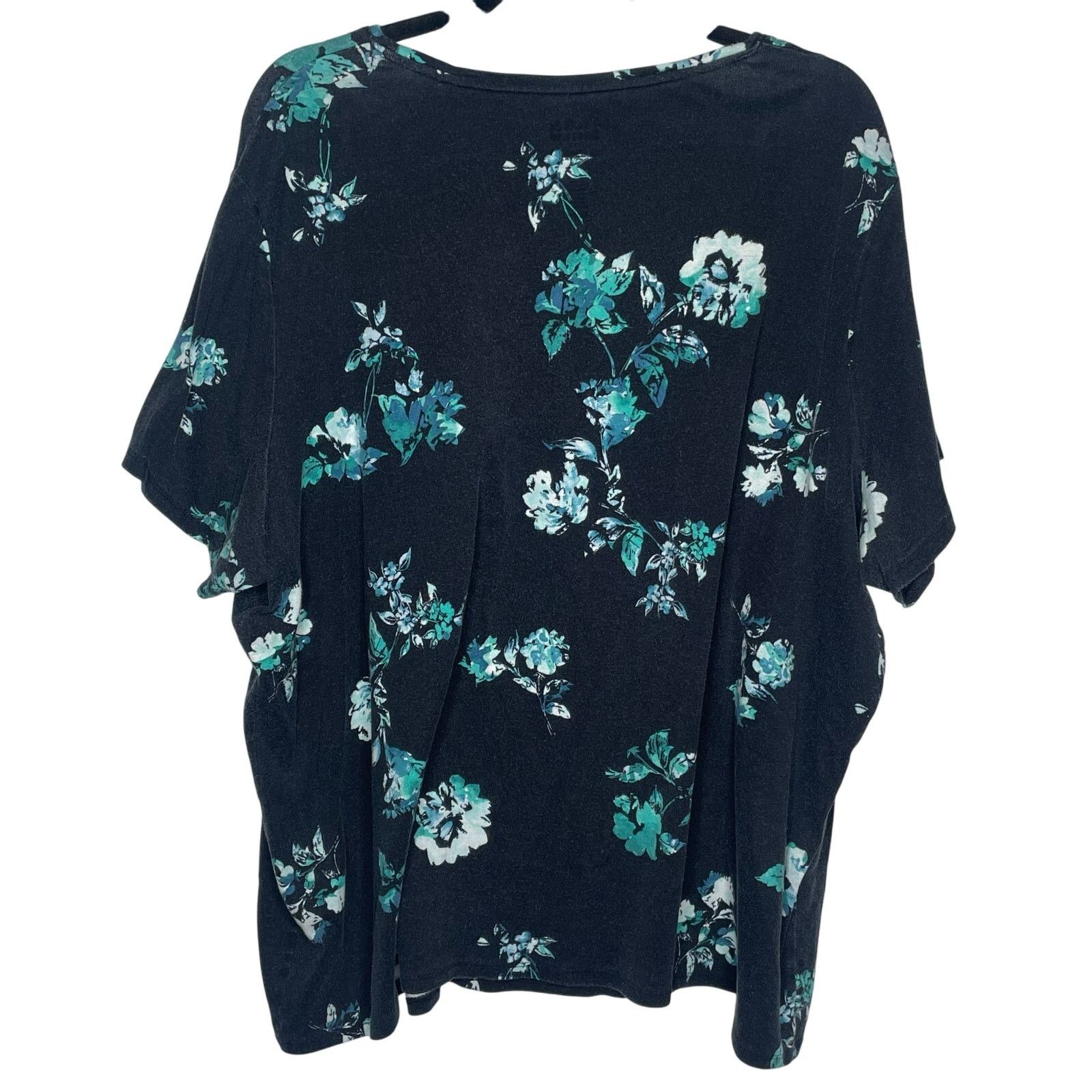 Croft & Barrow Croft & Barrow Cotton Classic Tee Floral Size 3XL / US 20-22 - 3 Thumbnail