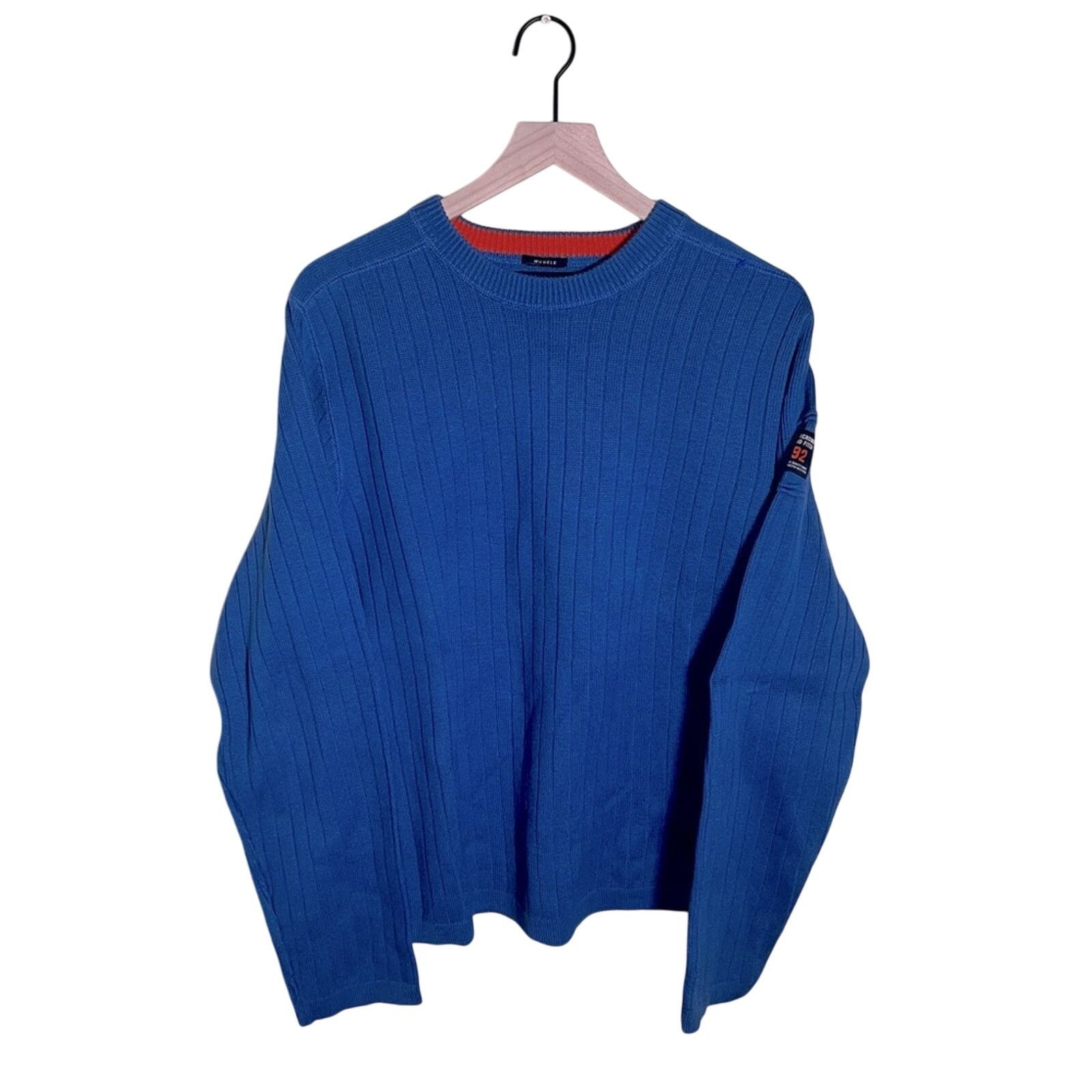 VNTG ABERCROMBIE mens ribbed muscled 90s crewneck XXL