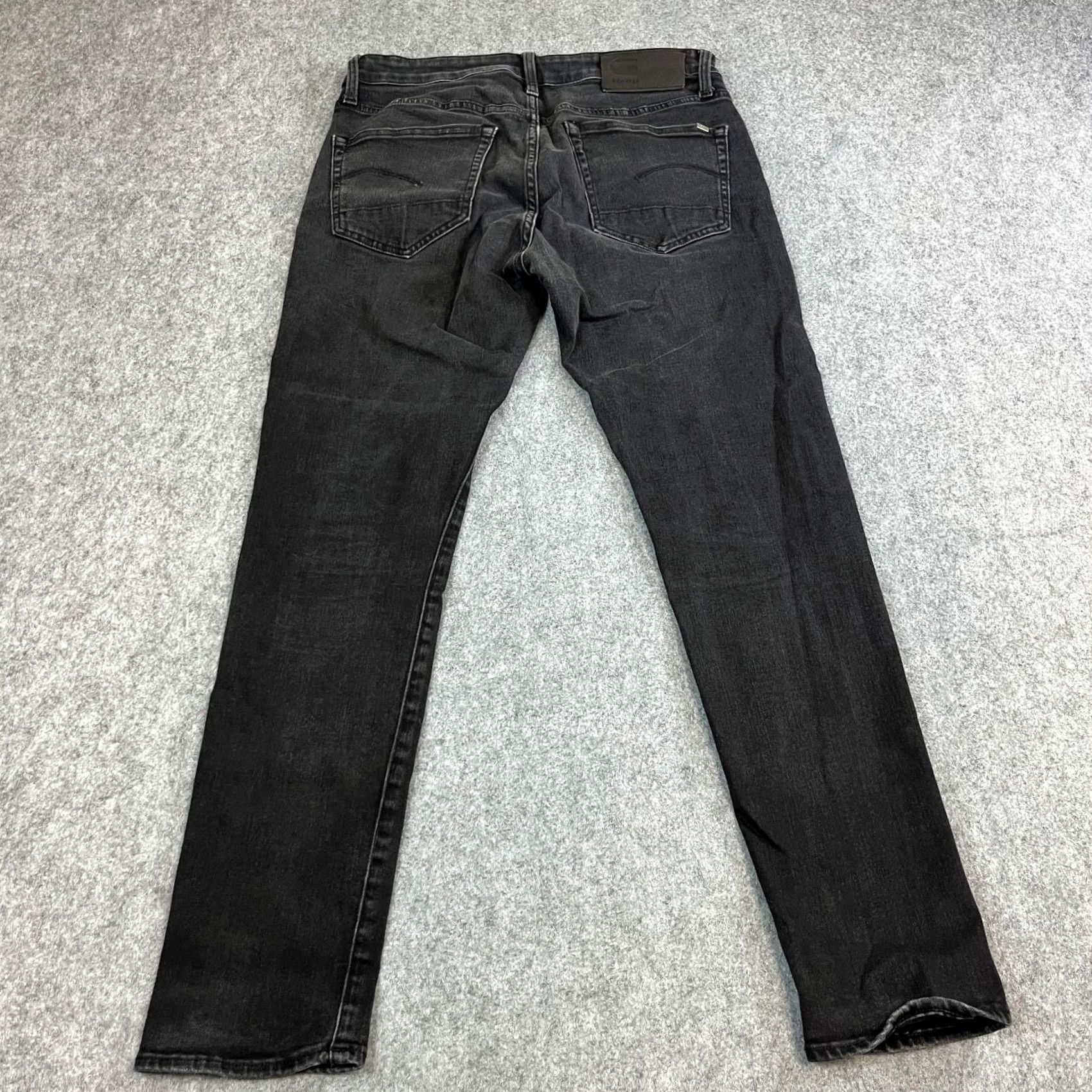G-Star G-Star 3301 Jeans Slim Skinny 32 32 Dark Wash Black Stretch 3301 Mens Denim 5-Pocket Pattern No Pattern Stainless? Size US 32 / EU 48 - 2 Thumbnail