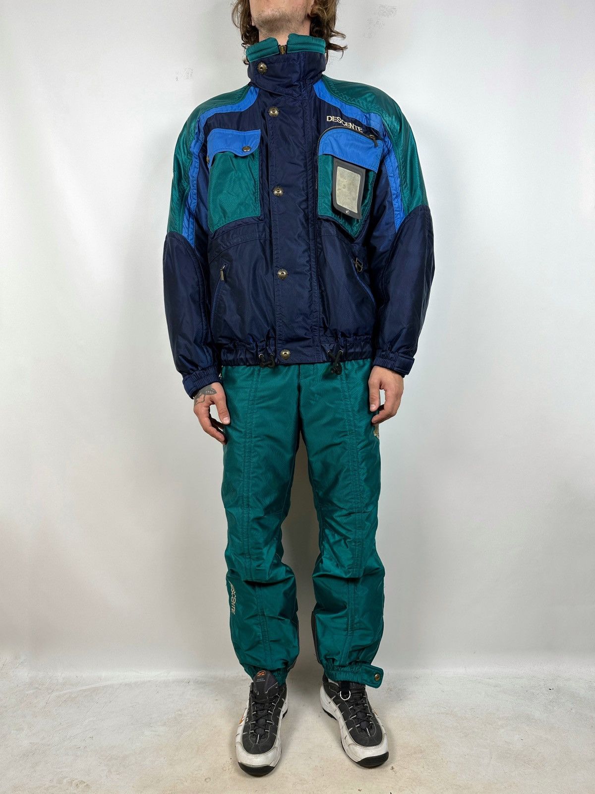 Descente 80s Vintage Descente Ski Suit Snowsuit Jacket + Pants Size US M / EU 48-50 / 2 - 2 Thumbnail