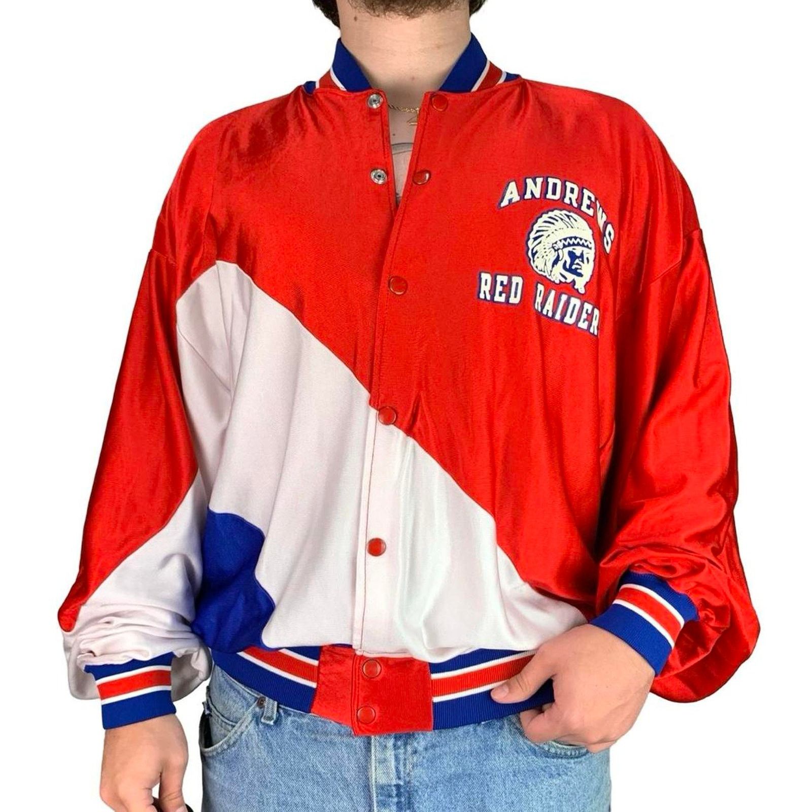 Russell Athletic × Vintage Vintage 90s Russell Athletic Varsity School Jacket Size US L / EU 52-54 / 3 - 2 Thumbnail