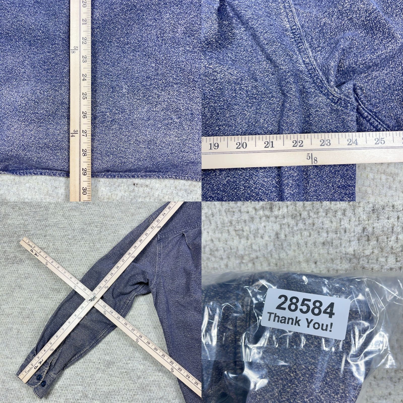 Vintage Cabelas Shirt Adult Large Blue Button Up Chamois Cloth Camp Shacket Faded Mens Size US L / EU 52-54 / 3 - 8 Thumbnail