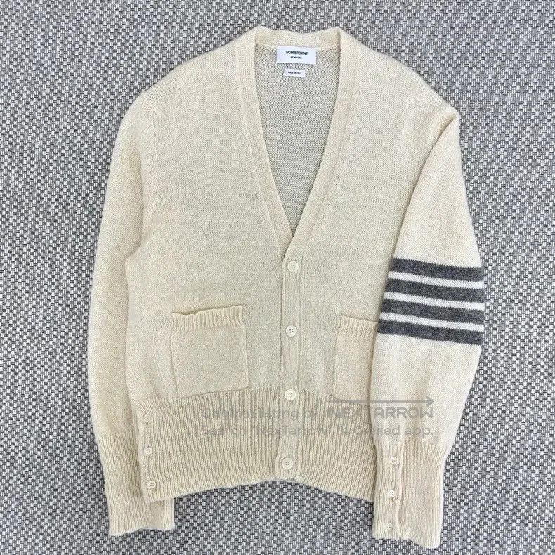 Thom Browne Thom Browne Diagonal Sleeve Label Cardigan Size US XXL / EU 58 / 5 - 1 Thumbnail