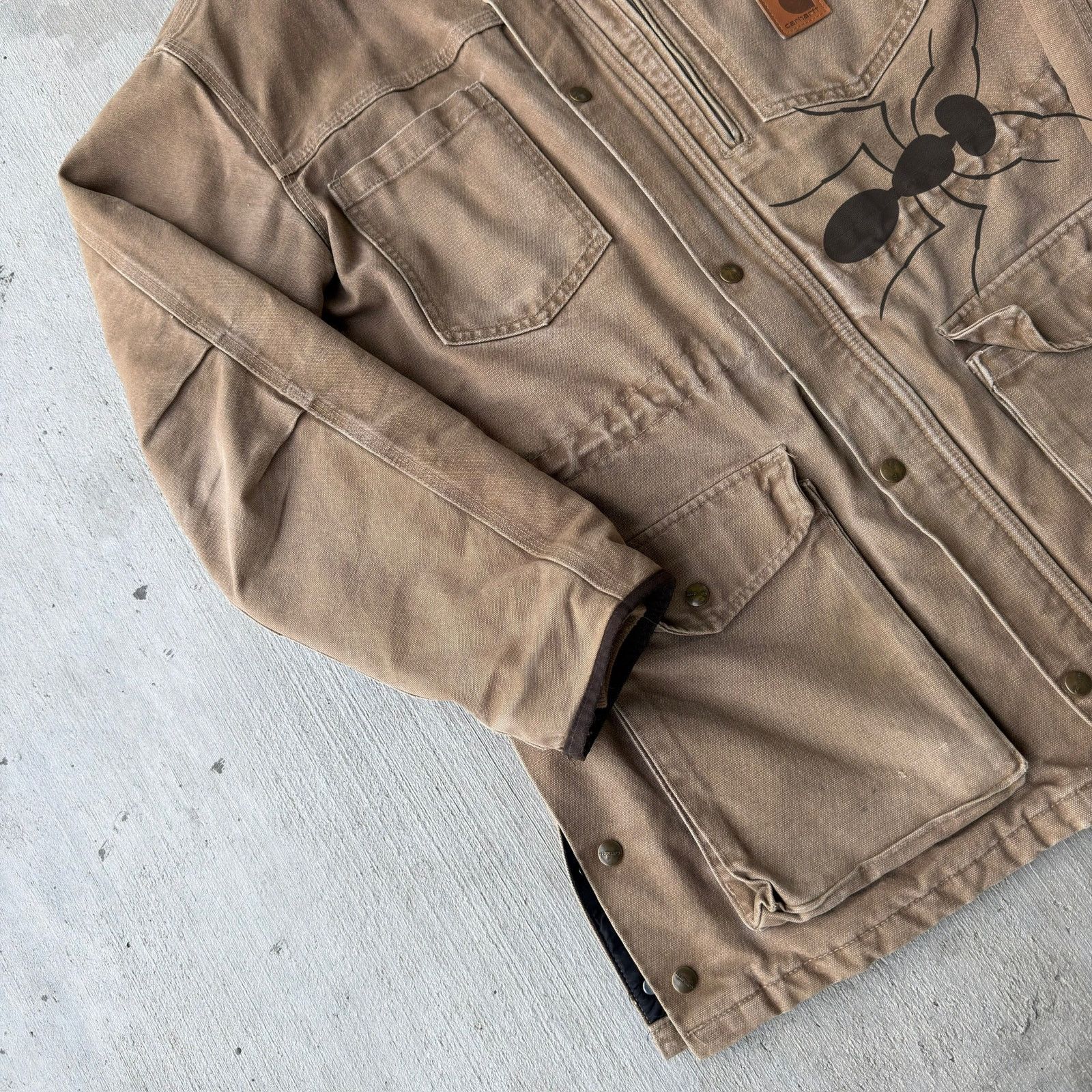 Carhartt × Vintage Carhartt brown faded chore work wear jacket Size US M / EU 48-50 / 2 - 4 Thumbnail