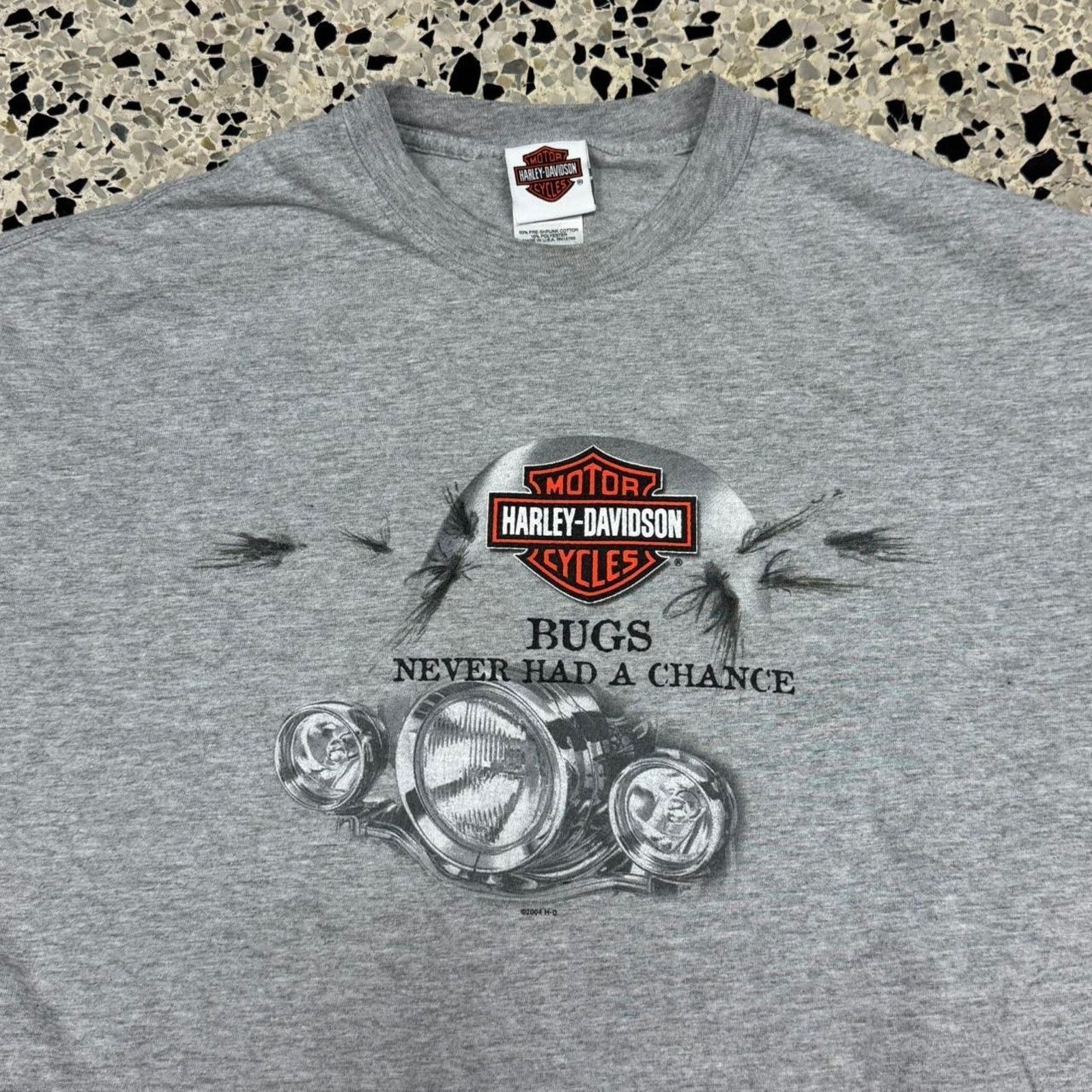 Harley Davidson × Vintage VINTAGE 2004 HARLEY DAVIDSON MOTORCYCLES BUGS TEE: Size US XL / EU 56 / 4 - 2 Thumbnail