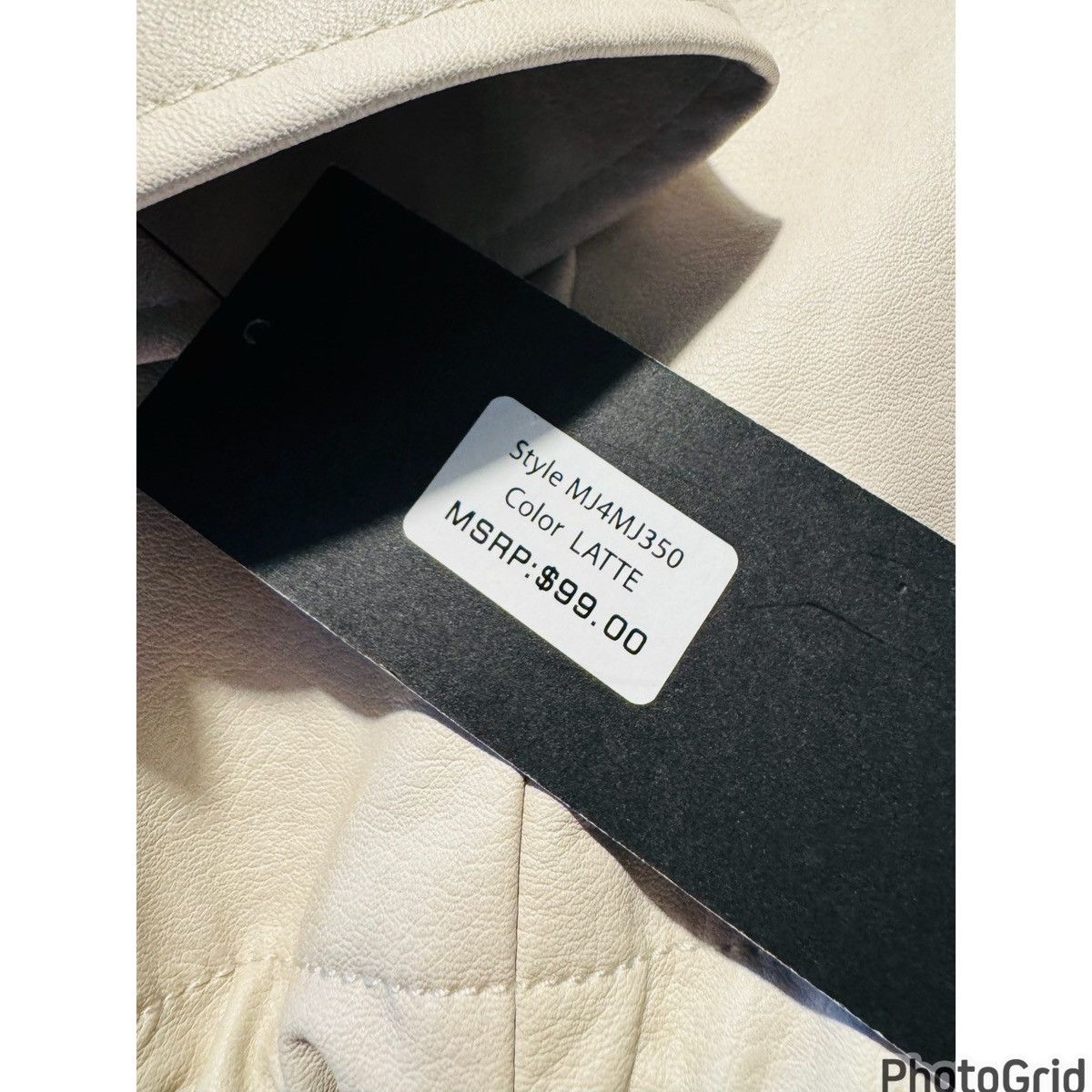 Jones New York Faux Leather Bomber Jacket Size M / US 6-8 / IT 42-44 - 9 Thumbnail