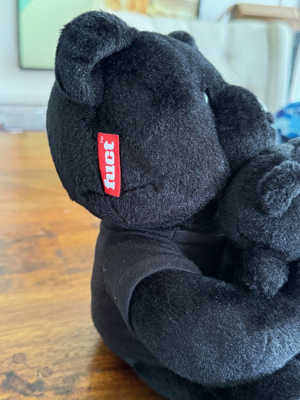 FUCT Fuct KILL PEOPLE NOT ANIMALS TEDDY Black Size ONE SIZE - 3 Thumbnail