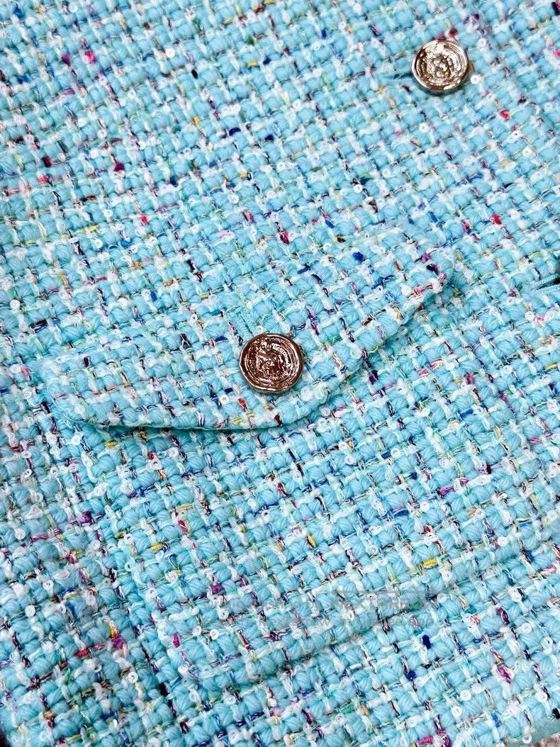 Chanel Chanel Twill soft tweed sequin braided two-pocket tweed ja Size XS / US 0-2 / IT 36-38 - 4 Thumbnail