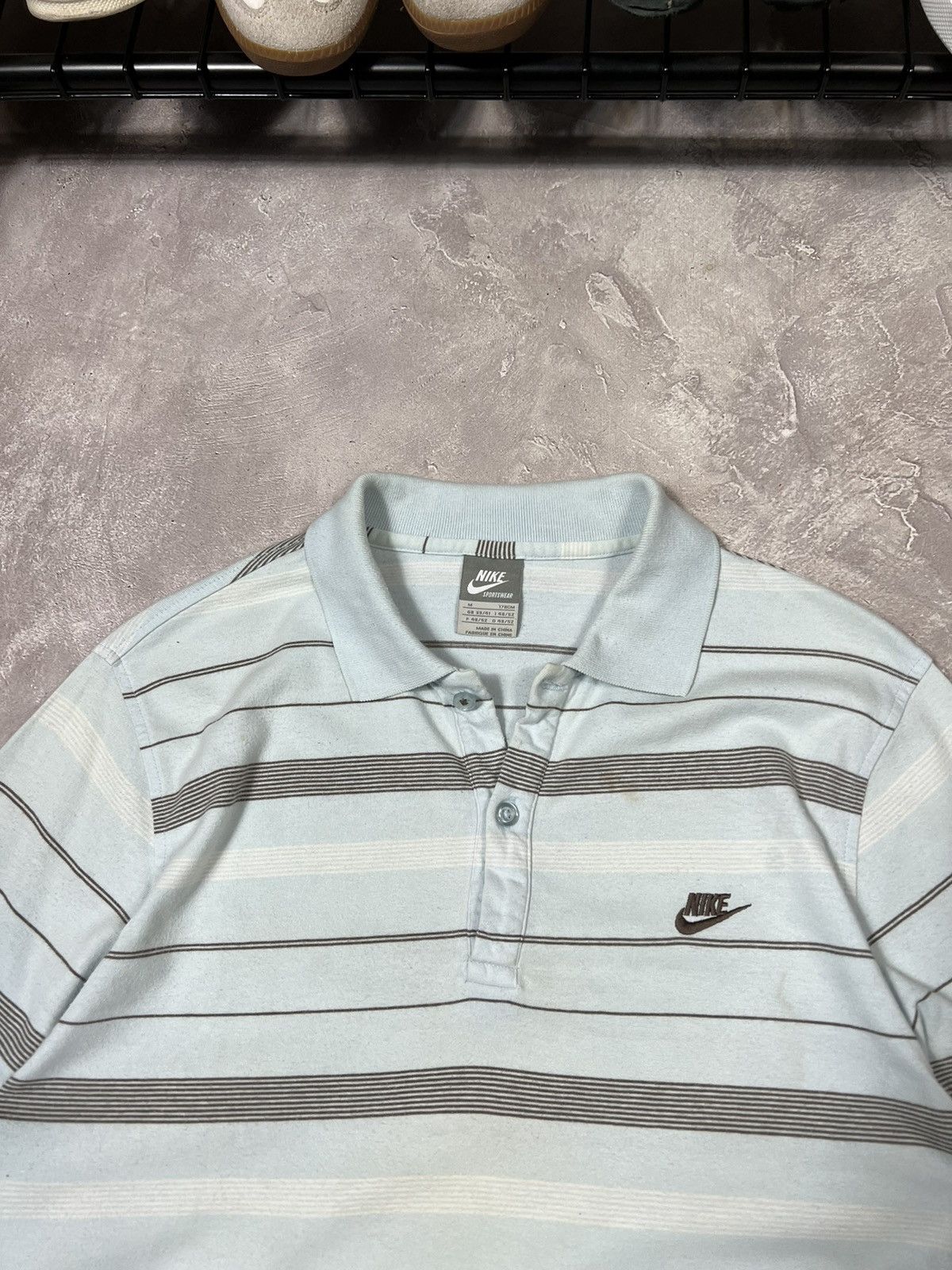 Vintage Vintage Nike Striped Y2k Rugby Long sleeve Size US S / EU 44-46 / 1 - 3 Thumbnail