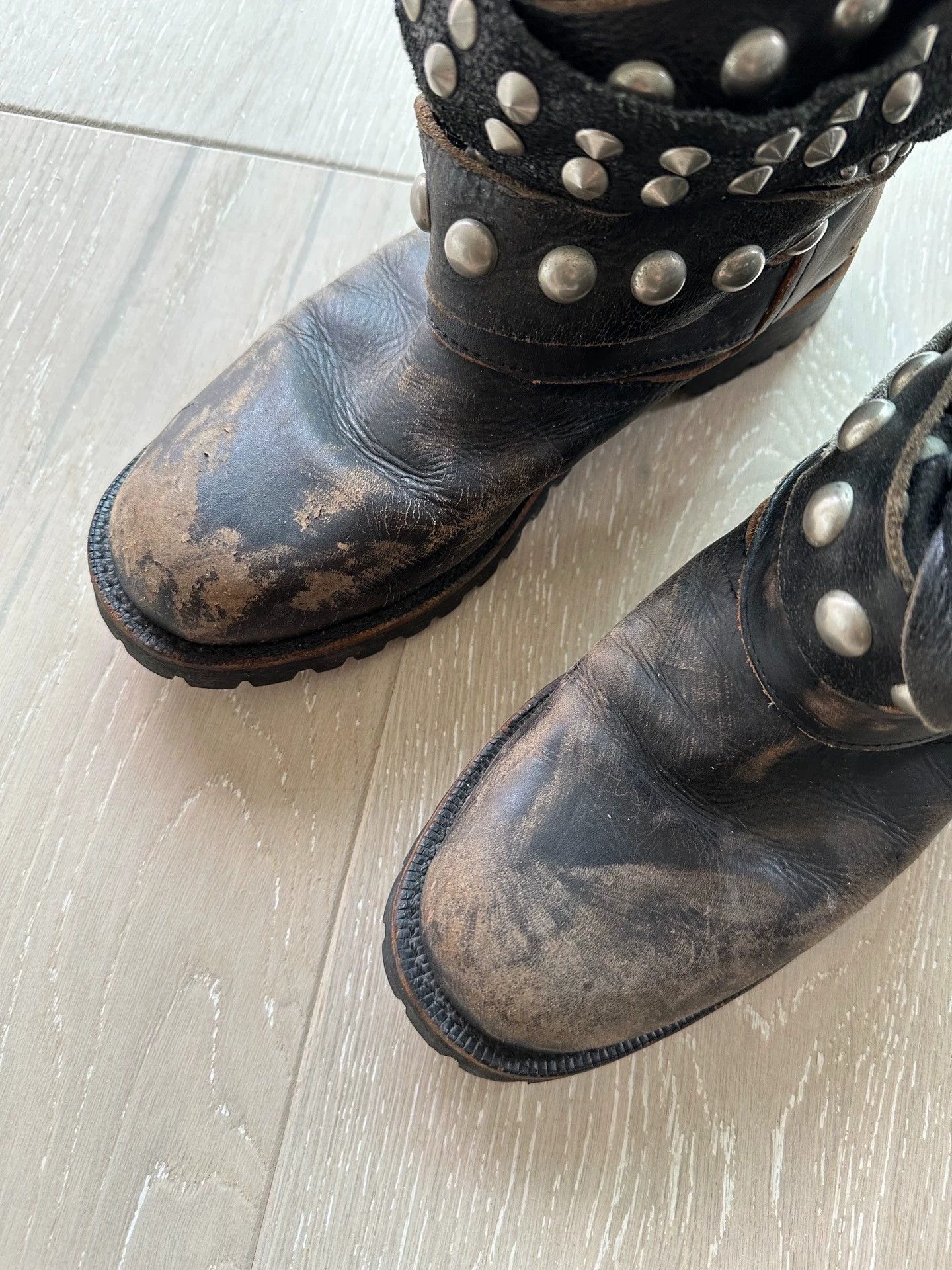 Comme des Garcons CDG Tao Rivet Wrap Distressed Boots XS (37-38) Size US 7 / IT 37 - 6 Thumbnail