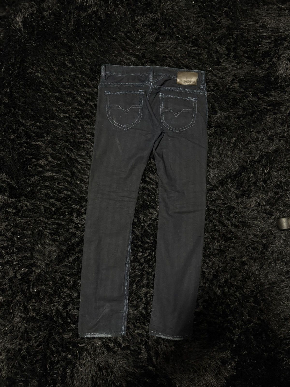 Diesel Black Gold Diesel wax hybid leather black gold skinny jeans hedi style Size US 29 - 6 Thumbnail