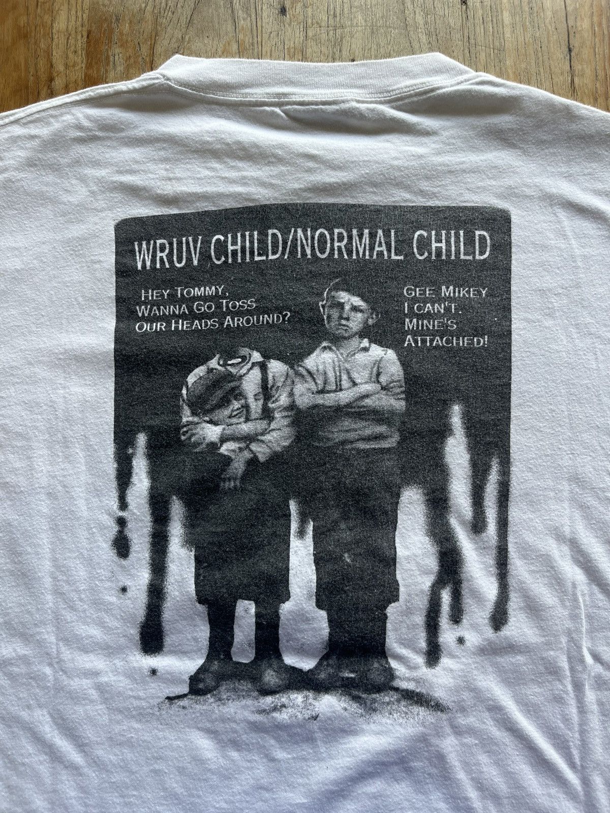 Band Tees × Vintage Vintage WRUV 90.1 FM Burlington,Vermont Artwork 90’s Tshirt Size US XL / EU 56 / 4 - 8 Thumbnail