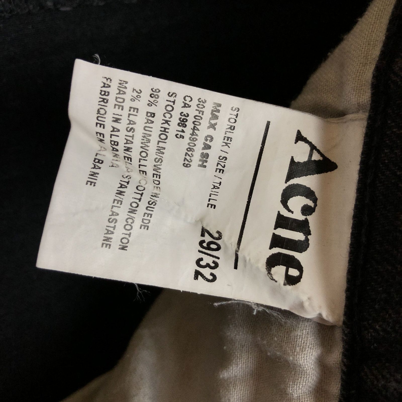 Acne Studios Acne Max Cash Jeans 29/32 Size US 29 - 7 Thumbnail