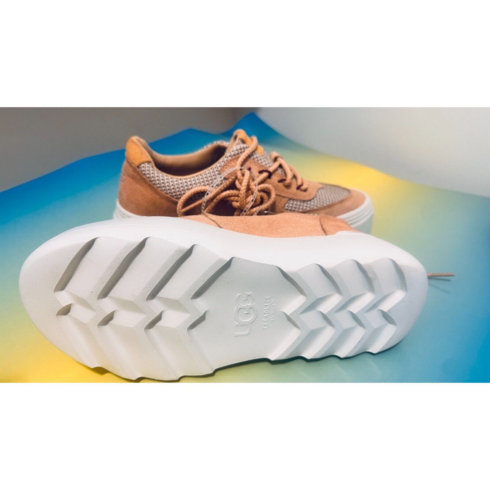 UGG Treadlite Womens Marin Mega Lace-Up Platform Sneakers