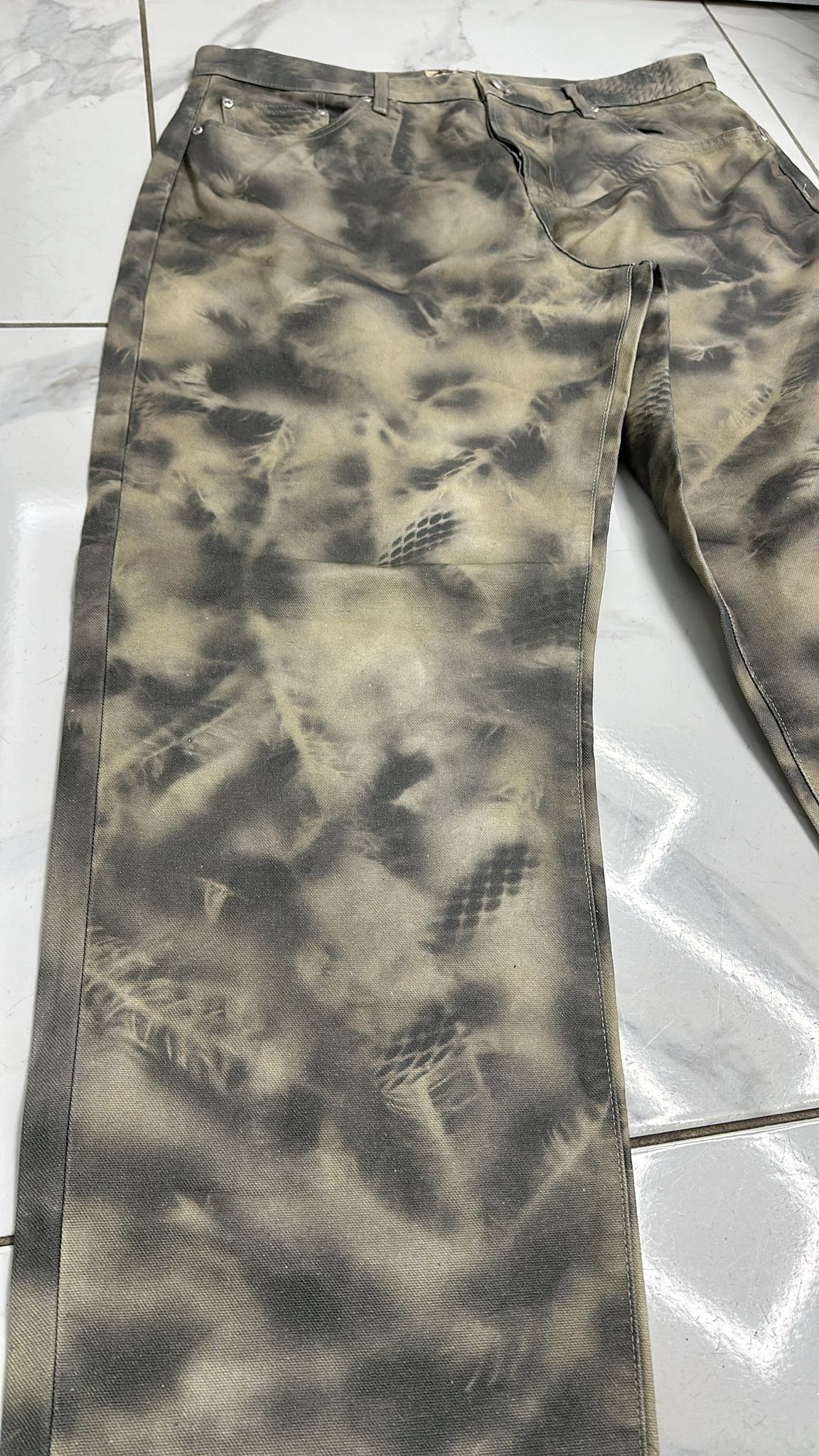 Stussy × Vintage Stussy Big Ol Jean Stetnpat Camo Size 36