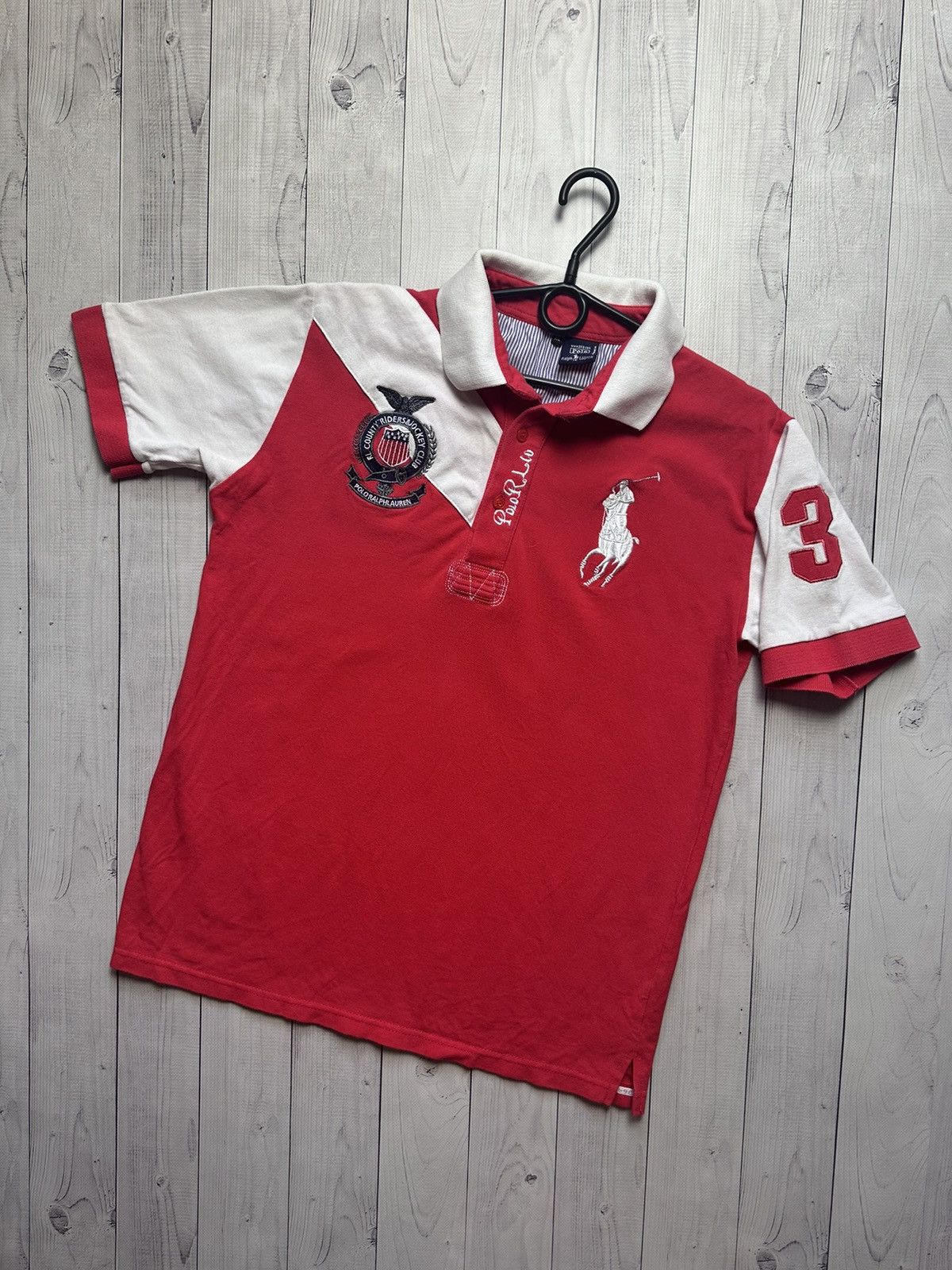 Vintage Vintage polo Ralph Lauren size L big logo Size US L / EU 52-54 / 3 - 1 Thumbnail