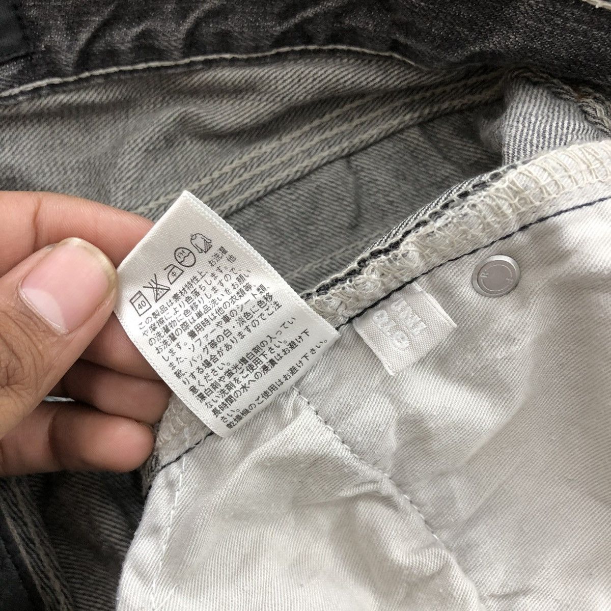 If Six Was Nine 1990s Vintage Uniqlo Black Washed LGB Bootcut Flared Jeans Size US 33 - 10 Thumbnail