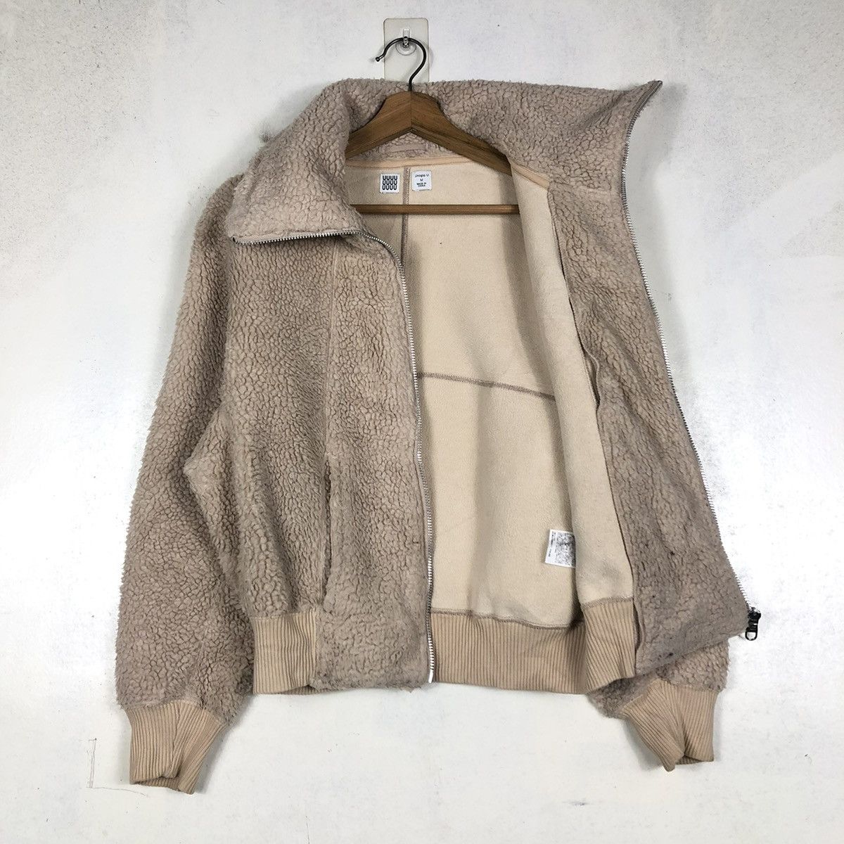 Japanese Brand 📌VINTAHE BOMBER JACKET FLEECE HIGH COLLAR UNIQLO UNDERCOVER Size US M / EU 48-50 / 2 - 13 Thumbnail