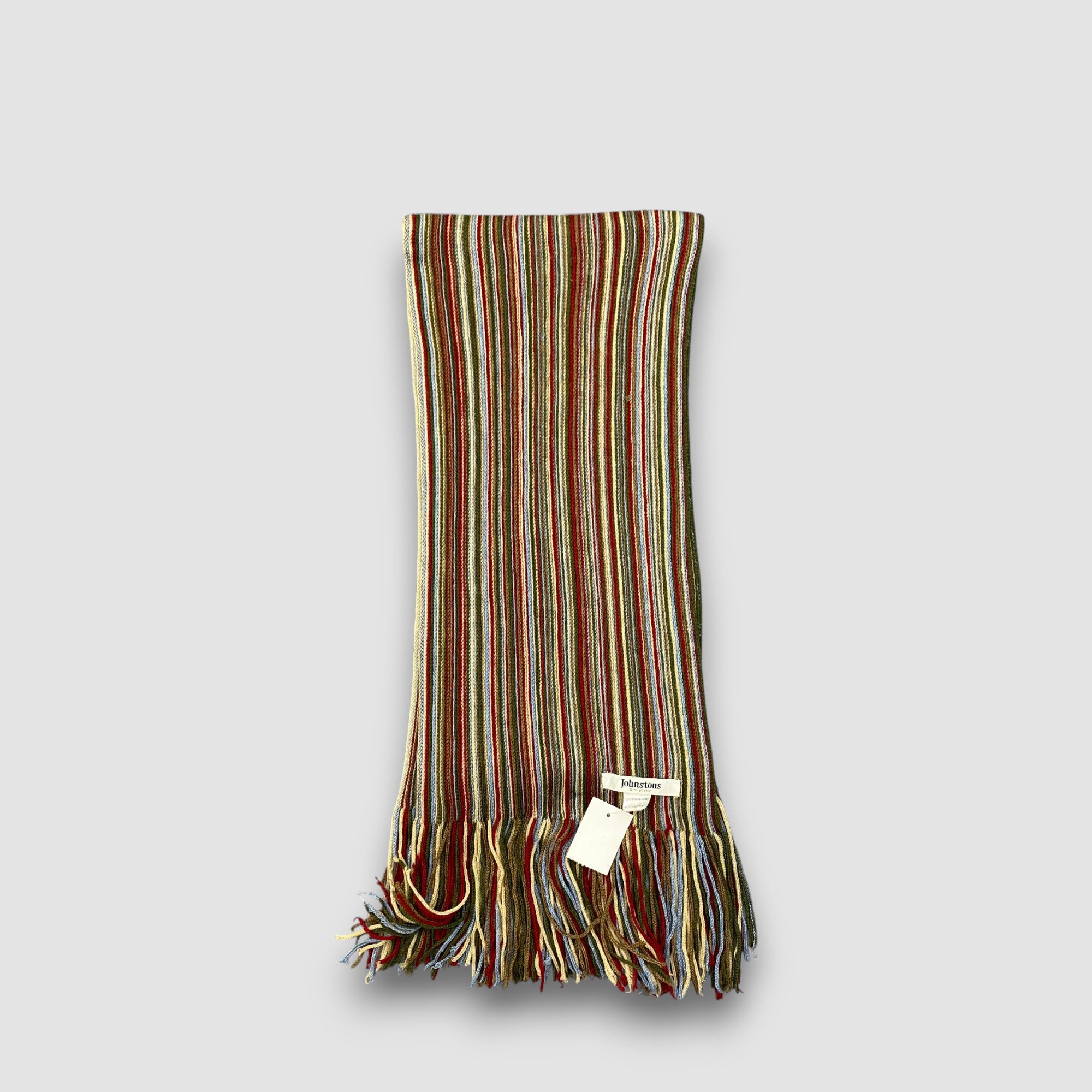 Johnstons Of Elgin Vintage Johnstons of Elgin Scarf Wool Ribbed Knit Scarves Size ONE SIZE - 2 Thumbnail