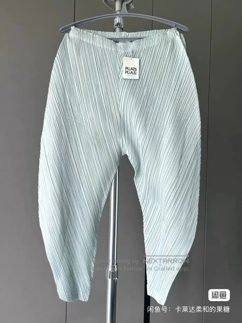 Issey Miyake Issey Miyake size:3 Blue Pants Size 31" - 2 Thumbnail