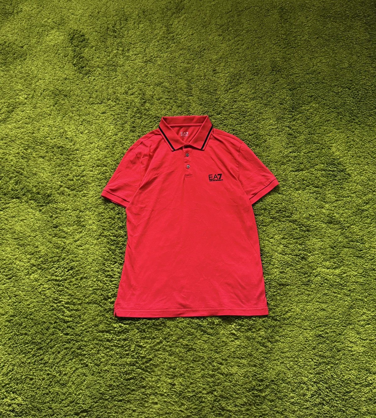 Armani × Designer × Emporio Armani Emporio Armani red polo t-shirt Size US L / EU 52-54 / 3 - 1 Thumbnail