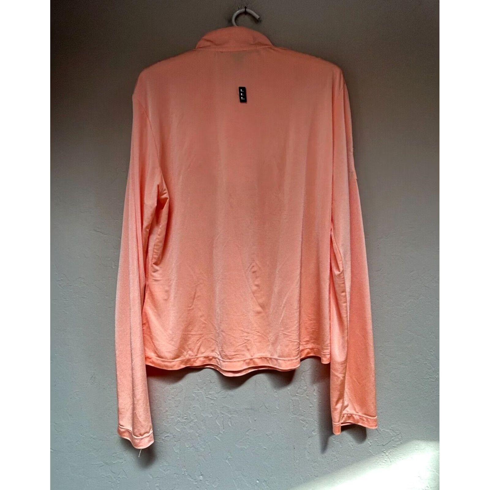Vintage Jamie Sadock Women's 1/4 Zip Golf Shirt Pullover Long Sleeve Peach Size Medium Size M / US 6-8 / IT 42-44 - 2 Thumbnail