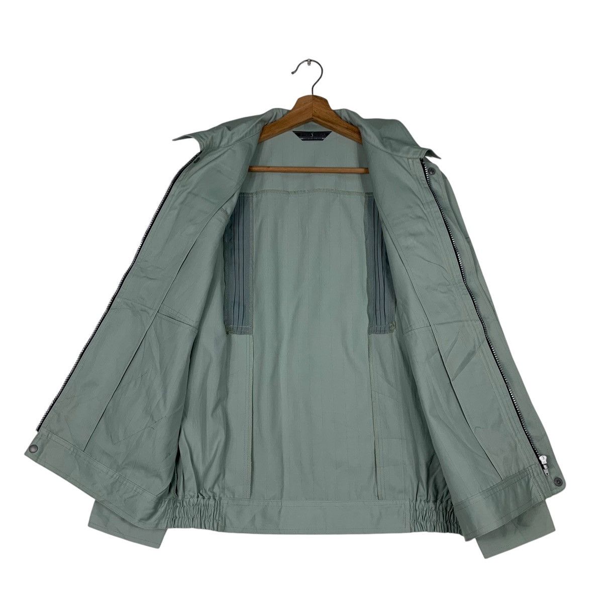 Japanese Brand YAMAHA Work Uniform Jacket Light Green #1261-C57 Size US L / EU 52-54 / 3 - 11 Thumbnail