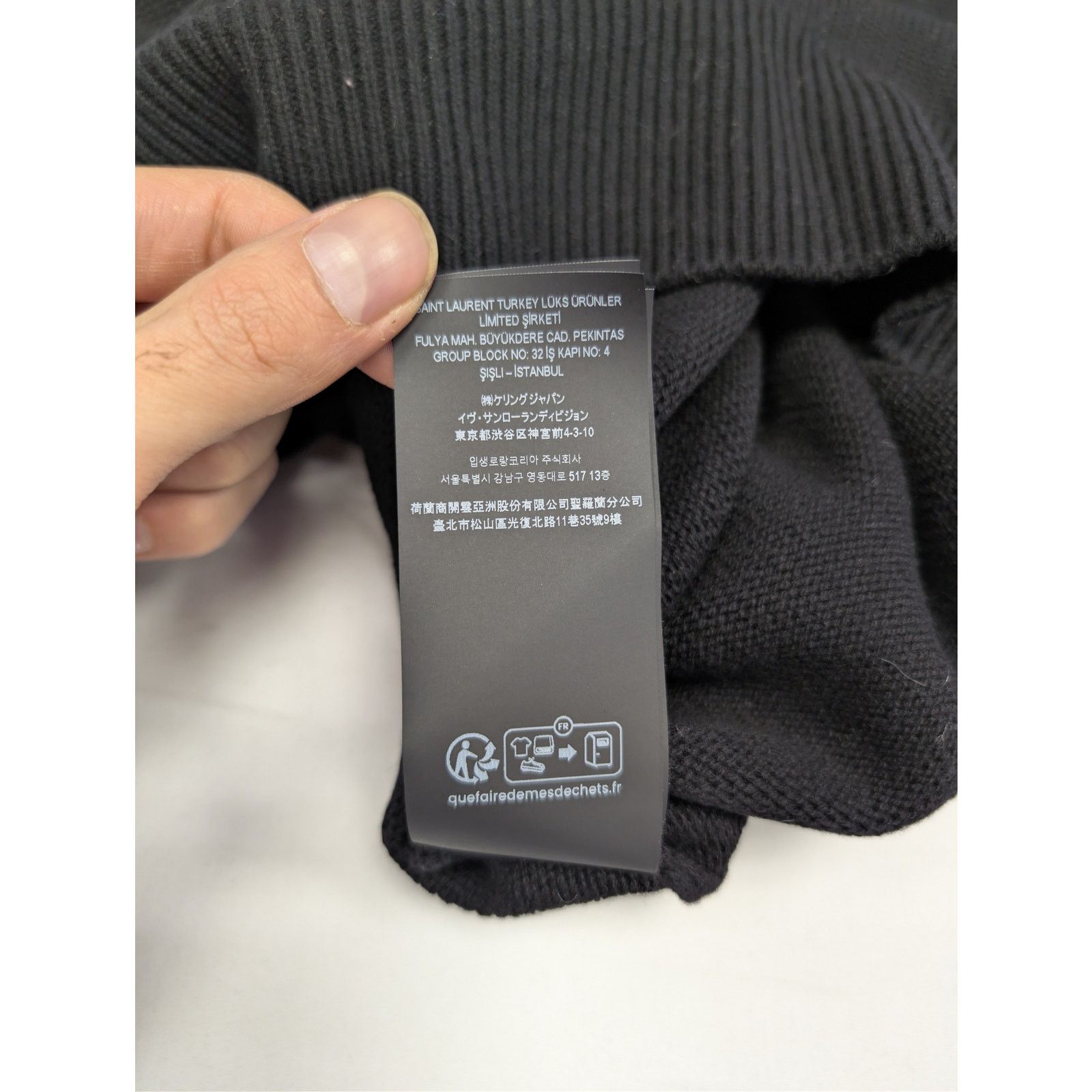 Saint Laurent Paris o1rshd1 Pull Encolure Sweatshirt Sweater Mohair in Black Size US M / EU 48-50 / 2 - 19 Thumbnail