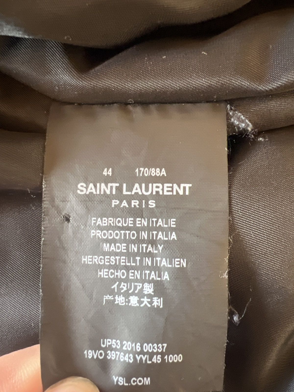 Hedi Slimane Saint laurent hedi black zip up bomber 2016 Size US S / EU 44-46 / 1 - 6 Thumbnail