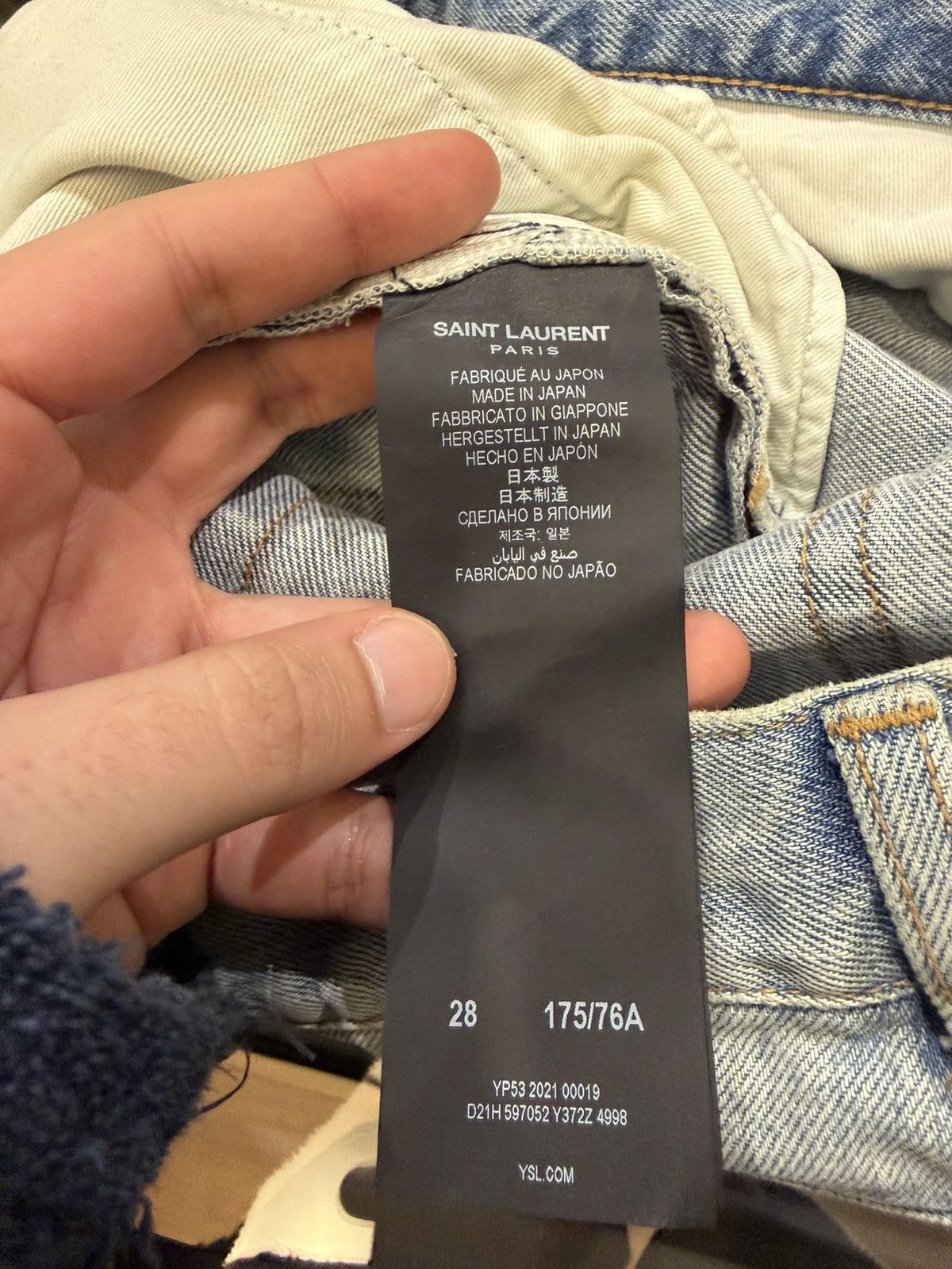 Saint Laurent Paris Saint Laurent Skinny Denim Jeans Size US 30 / EU 46 - 4 Thumbnail