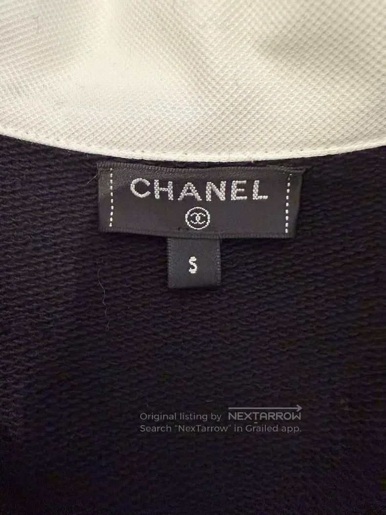 Chanel Chanel 21s black and white graffiti long-sleeved polo shir Size S / US 4 / IT 40 - 3 Thumbnail
