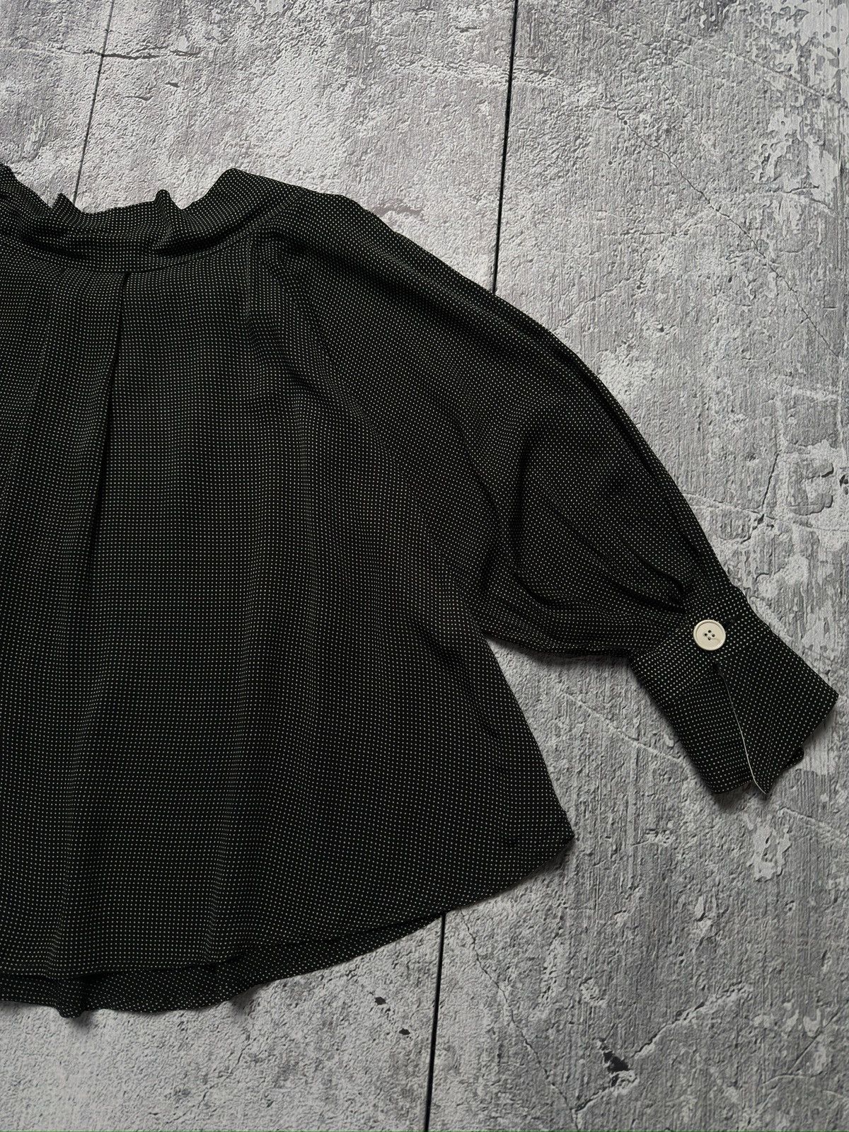 Gianfranco Ferre Rare 80s Gianfranco Ferre Dei Mattioli Silk Polka Dot Blouse Size L / US 10 / IT 46 - 9 Thumbnail