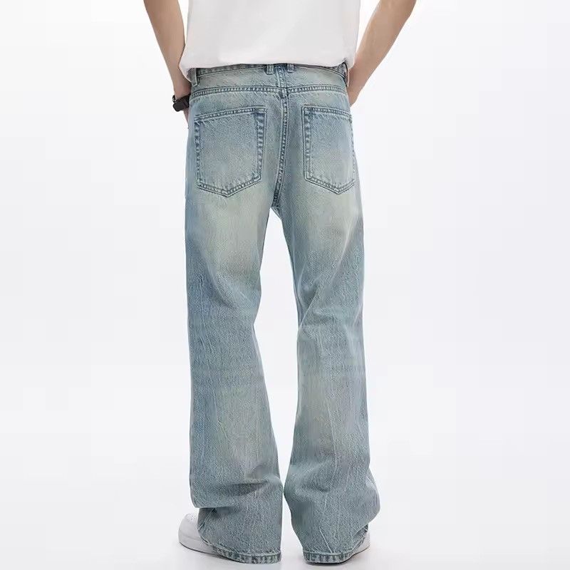 Jean Flared Streetwear Bootcut Light Blue Loose Y2k Jeans Size US 32 / EU 48 - 4 Thumbnail