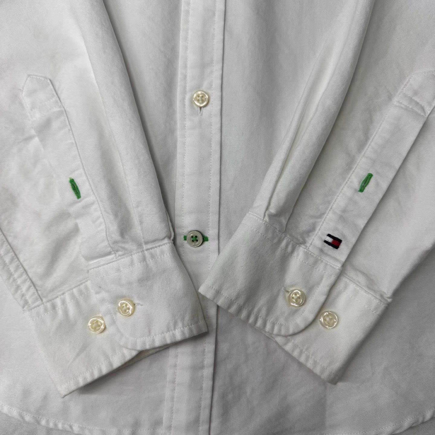 Tommy Hilfiger Tommy Hilfiger White H Logo Shirt Q10 Size US L / EU 52-54 / 3 - 3 Thumbnail