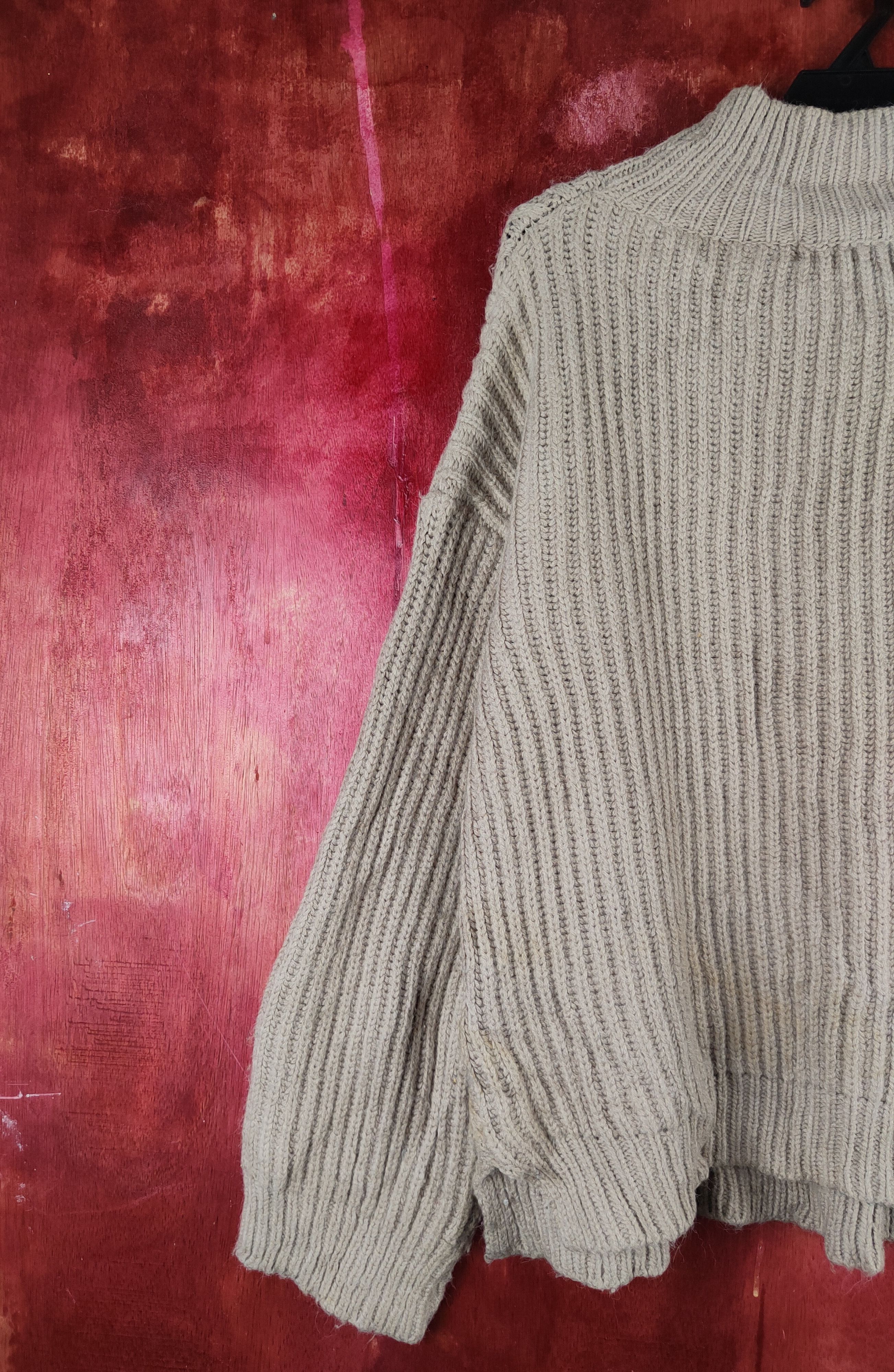 Japanese Brand × Vintage Manjuer Light Brown Knitwear Sweatshirts #S2351 Size US M / EU 48-50 / 2 - 9 Thumbnail