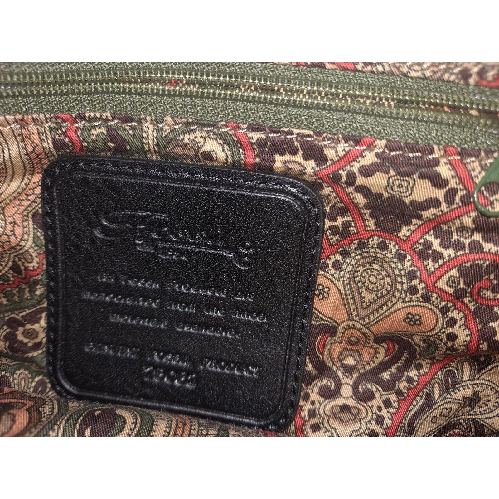 Fossil Fossil Black Micro Bag Shoulder Bag Purse With Paisley Desig Size ONE SIZE - 4 Thumbnail