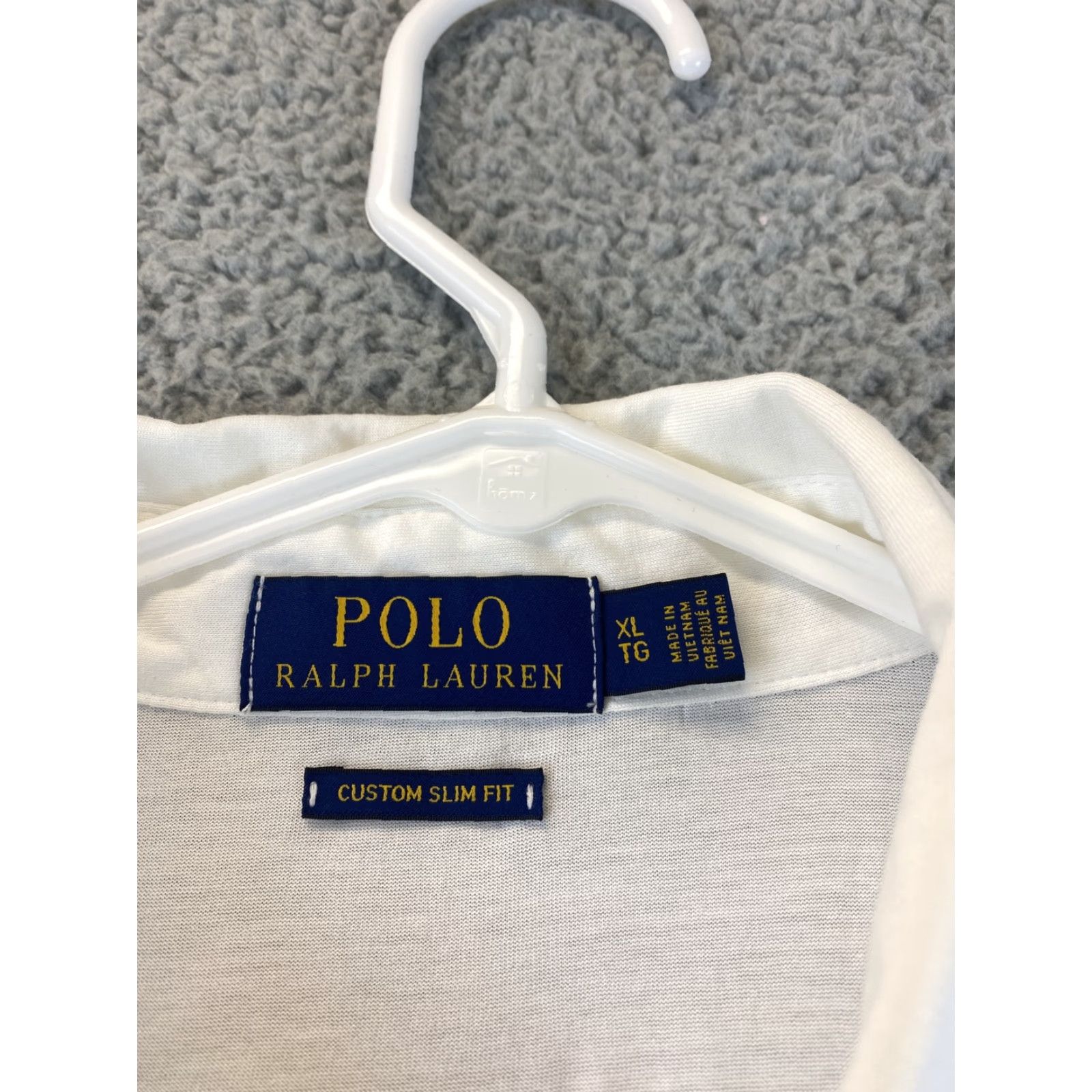 Polo Ralph Lauren Ralph Lauren Polo Shirt XL White Cotton Short Sleeve Pullover LIGHT / 61-19 Mens Regular Golf Casual Polo Ralph Lauren Shirt Size US XL / EU 56 / 4 - 3 Thumbnail
