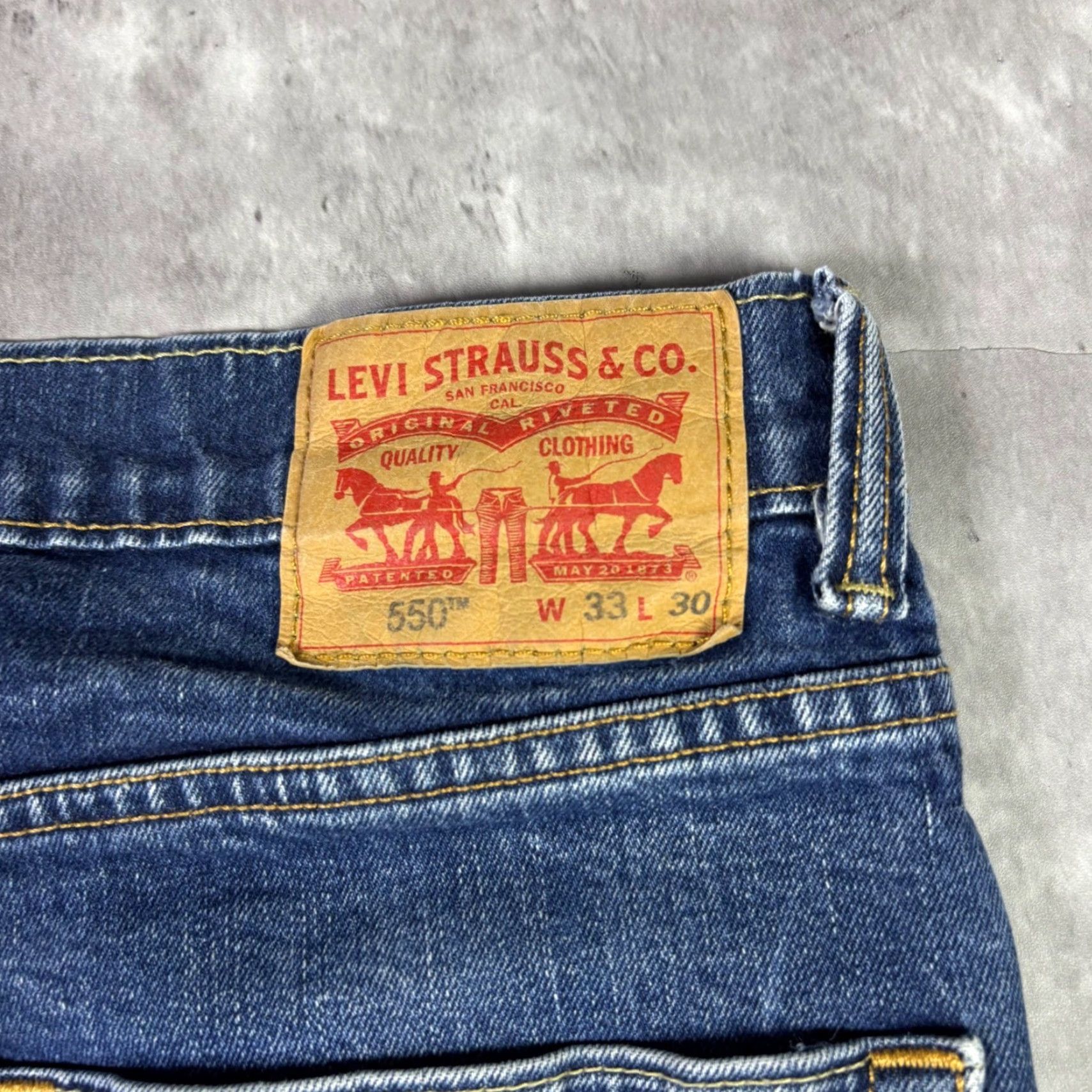 Levi's Levis Jeans 550 Relaxed Fit Mens 30x27 Blue Denim Medium Wash Vintage 90s Pants Straight Size US 30 / EU 46 - 7 Thumbnail