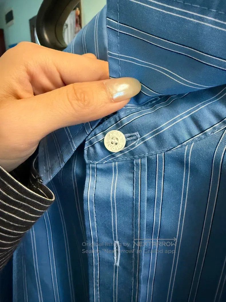 Acne Studios Acne Studios Oversized Vertical Striped Shirt Size US S / EU 44-46 / 1 - 2 Thumbnail