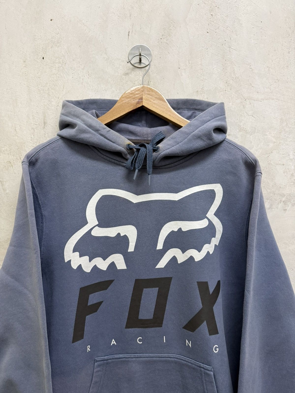 Fox Racing 2000s Thrashed Faded Fox Racing y2k Hoodie Size US M / EU 48-50 / 2 - 2 Thumbnail